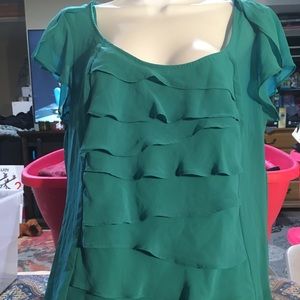 Teal blouse